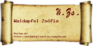 Waldapfel Zsófia névjegykártya